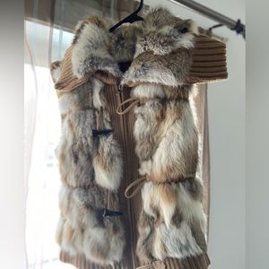 Faux fur vest